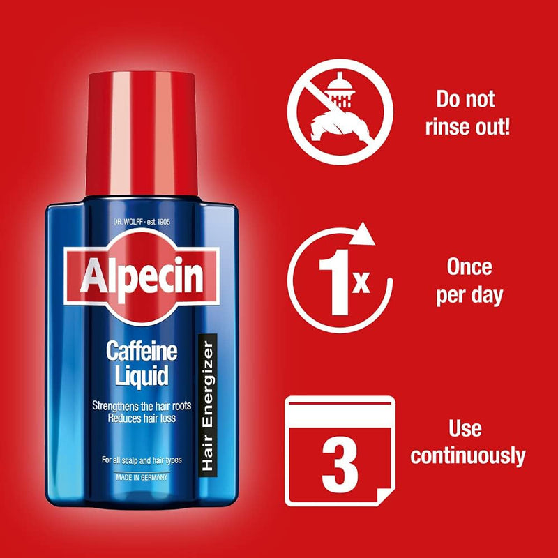 Alpecin C1 Caffeine Shampoo 8.45 fl oz + Alpecin After Shampoo Liquid 6.76 fl oz