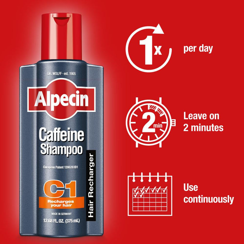 Alpecin C1 Caffeine Shampoo, 12.68 fl oz
