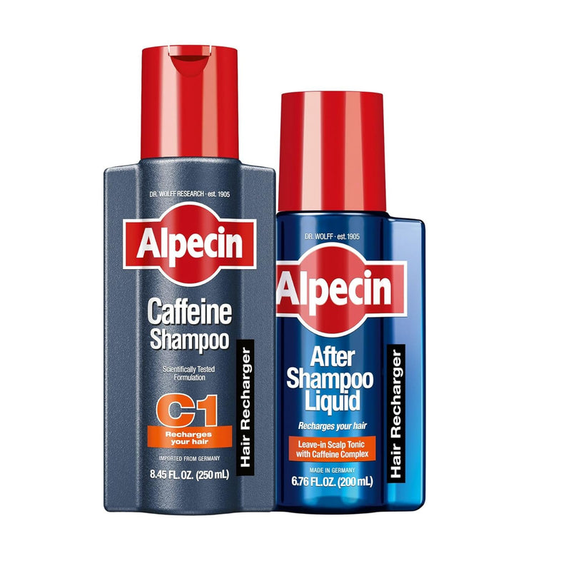 Alpecin C1 Caffeine Shampoo 8.45 fl oz + Alpecin After Shampoo Liquid 6.76 fl oz