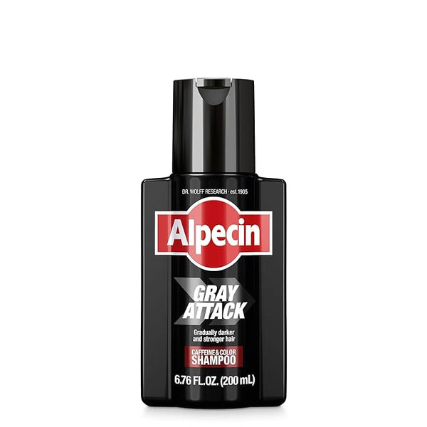 Alpecin Gray Attack Caffeine & Color Shampoo, 6.76 Fl Oz